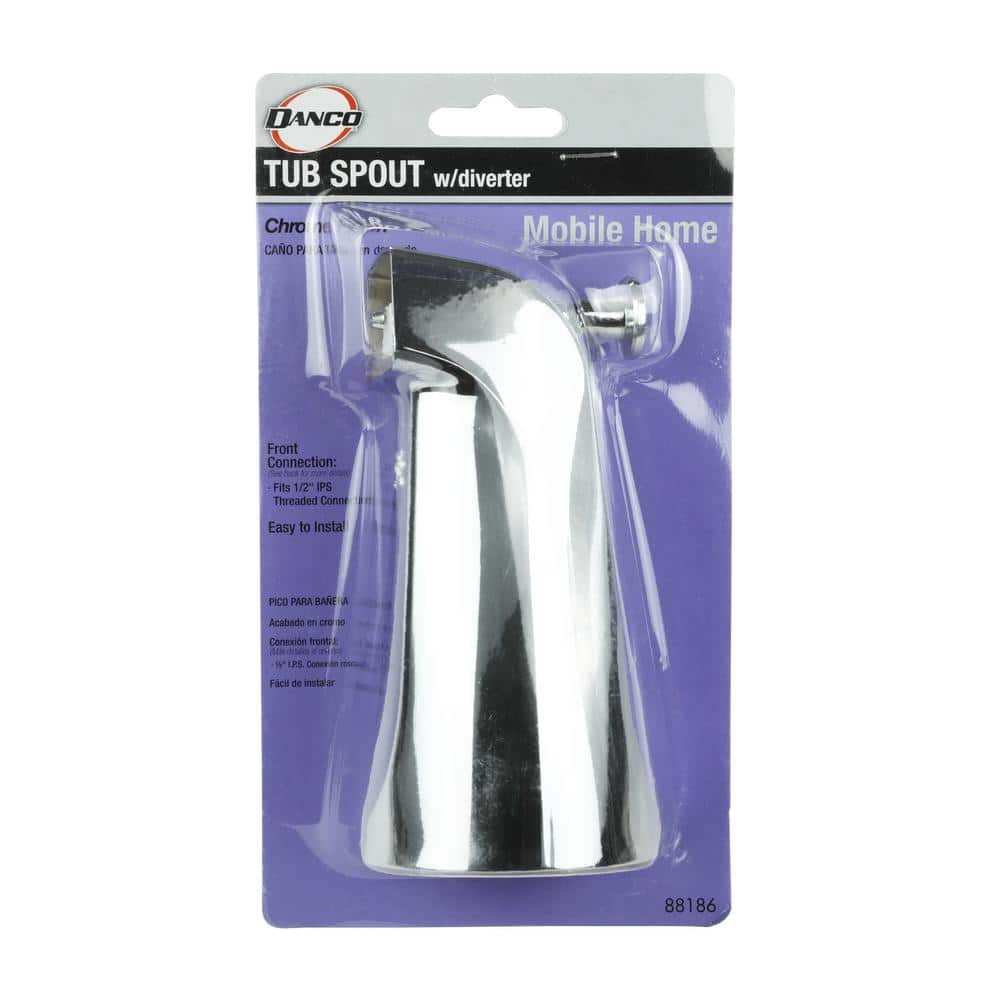 Chrome Standard Tub Spout with Diverter