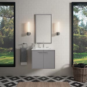 Jute 30 in. W x 22 in. D x 20 in. H Bathroom Vanity Cabinet without Top in Linen White