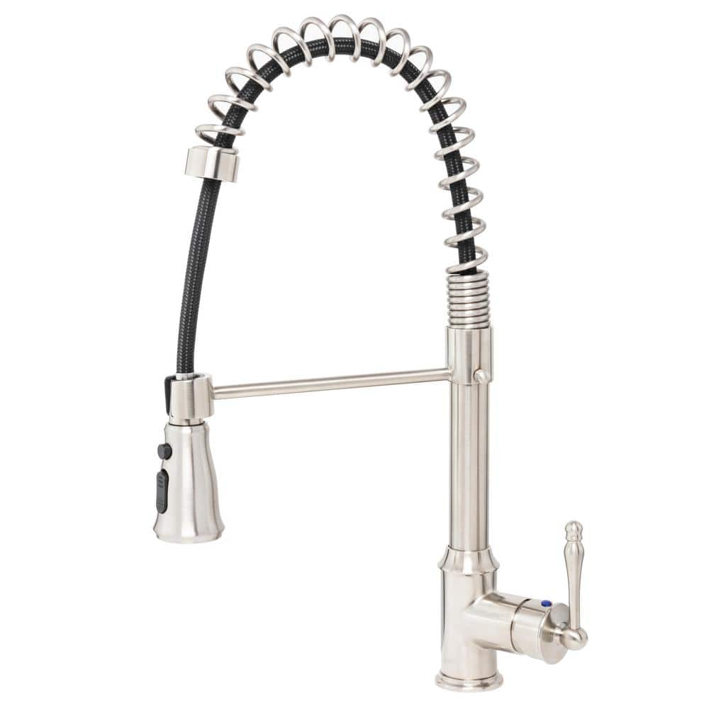 25'' Brushed Stainless Steel Single Bowl Drop-In Kitchen Sink with Faucet
