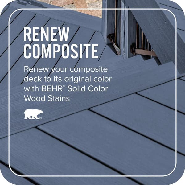 BEHR DECKplus 1 gal. #600F-6 Atlantic Blue Solid Color