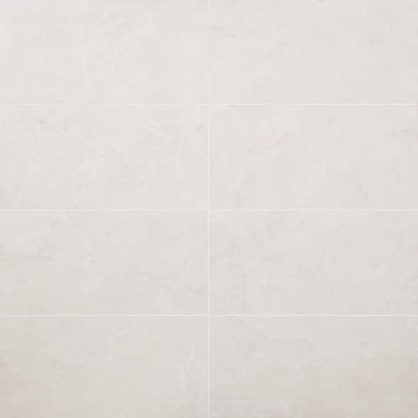 Ivy Hill Tile Tavani Cream White 11.81 in. x 23.62 in. Marble Look