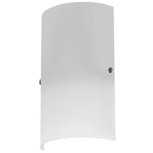 6.5 in. 1-Light Satin Chrome Wall Sconce