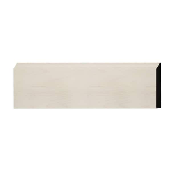 Ekena Millwork WM618 0.56 in. D x 5.25 in. W x 6 in. L Wood (Maple) Baseboard Moulding Sample