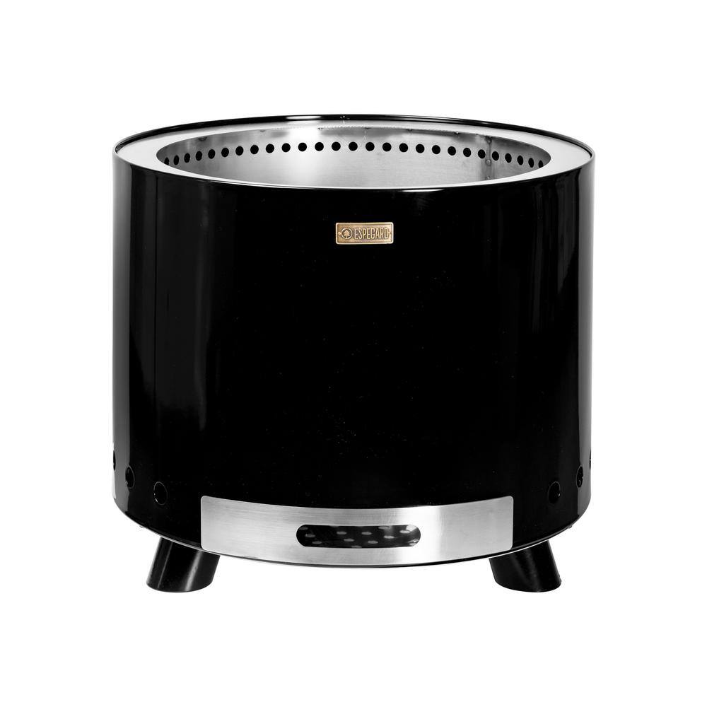 Smokeless Fire Stove Pilar 50, Clean-Burn Fireplace and Grill, Black Enamel
