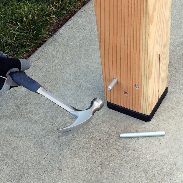 CPTZ ZMAX Galvanized Concealed Post Base for 6x6 Nominal Lumber