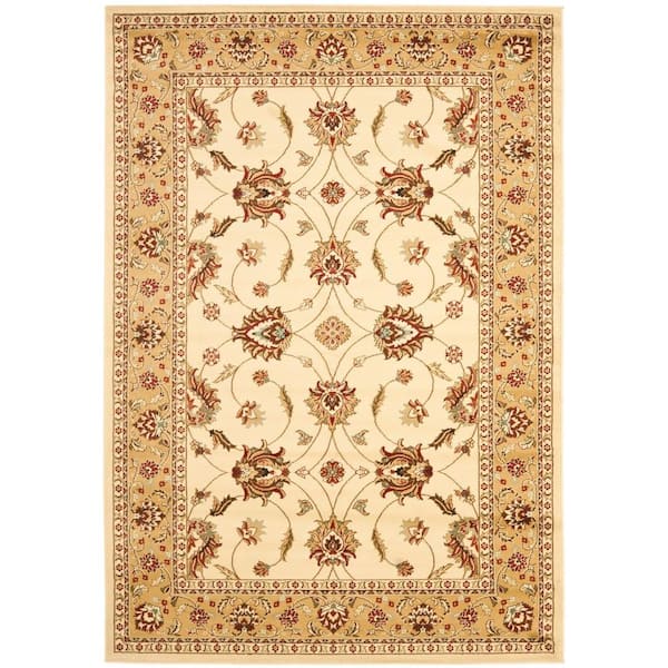 SAFAVIEH Lyndhurst Ivory/Beige 5 ft. x 8 ft. Border Area Rug