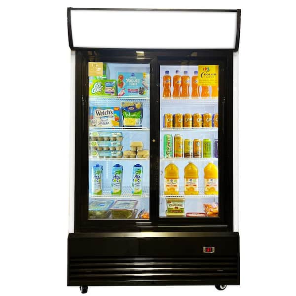 LG 48 in. W 35.3 cu. ft. Sliding Glass Door Reach-In Merchandiser in White