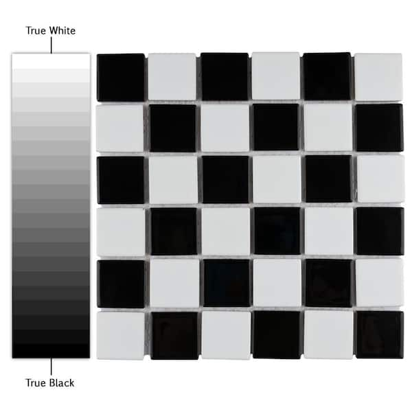 Black White Checkerboard Pattern Square Polymer Clay Loose - Temu