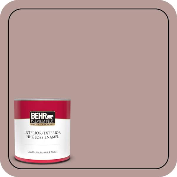 BEHR PREMIUM PLUS 1 qt. #710B-4 Quiet Refuge Hi-Gloss Enamel Interior/Exterior Paint & Primer