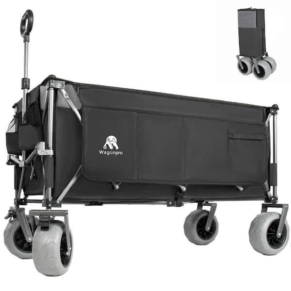 52" Extended Heavy Duty Wagon, 560lbs, 1:6 Fold, Black+Gray