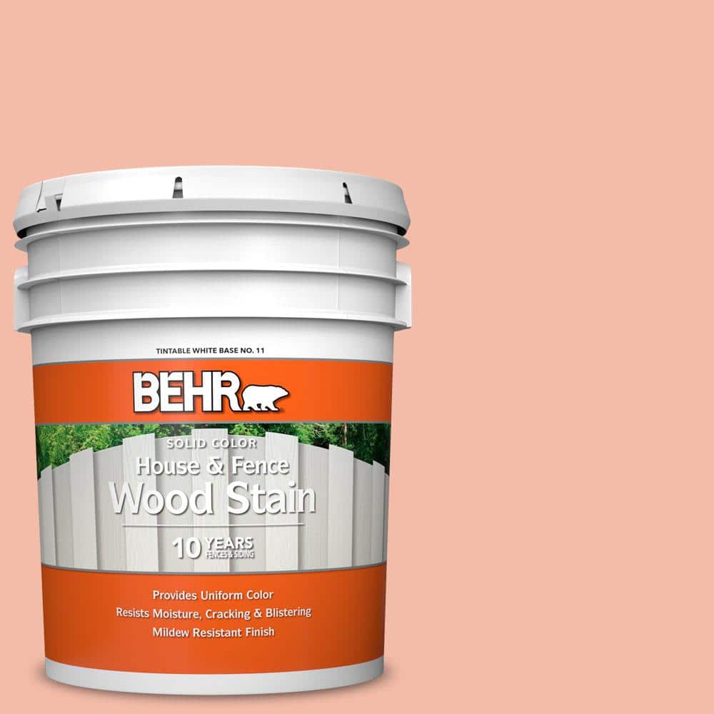 5 gal. #HDC-CT-14A Sunkissed Apricot Solid Color House and Fence Exterior W