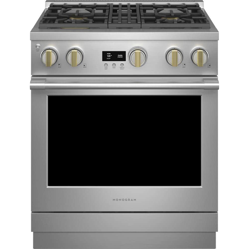 30 in. 5.7 cu. ft. Gas Range with Steam-Cleaning Convection Oven in Stainless Steel price history on PriceWatchPro