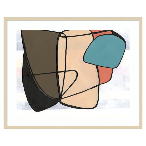 Amanti Art Future Modern II by Vanna Lam 1 Piece Framed Giclee Abstract Art Print 33 in. x 41 in.