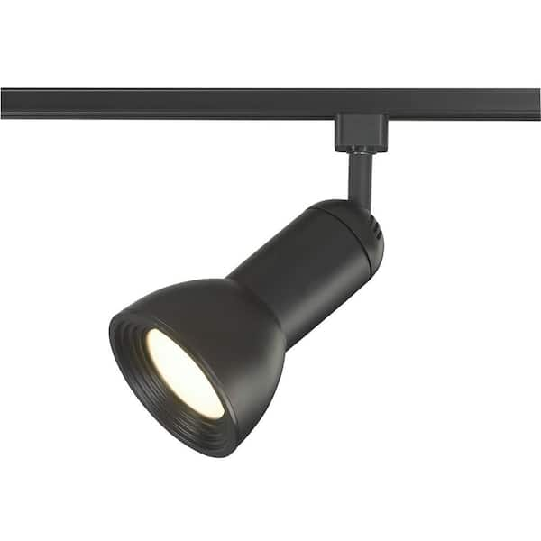 Commercial Electric LED Black Large Linear Track Lighting Step Head