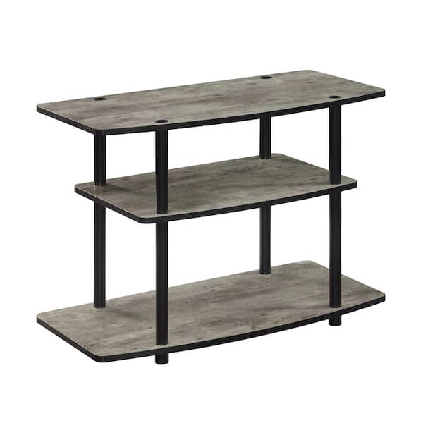 Convenience Concepts Designs2Go 31.5 in. Faux Birch/Black TV Stand Fits TV up to 32 in. with 3 Tiers