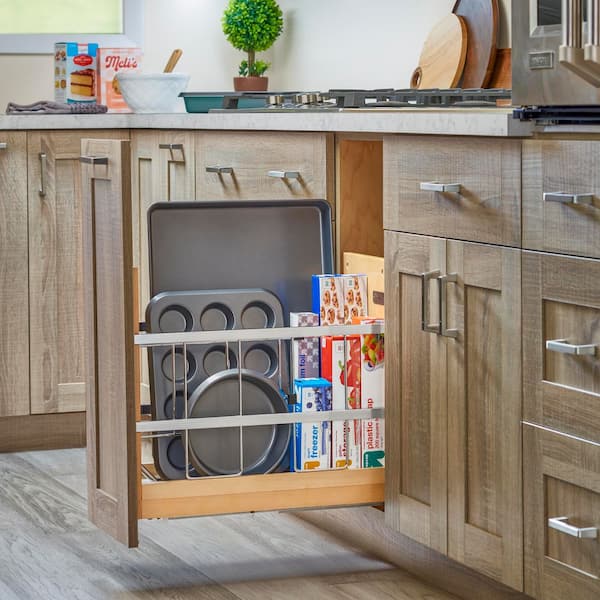 Wood Bakeware Pullout Organizer w/ Soft-Close