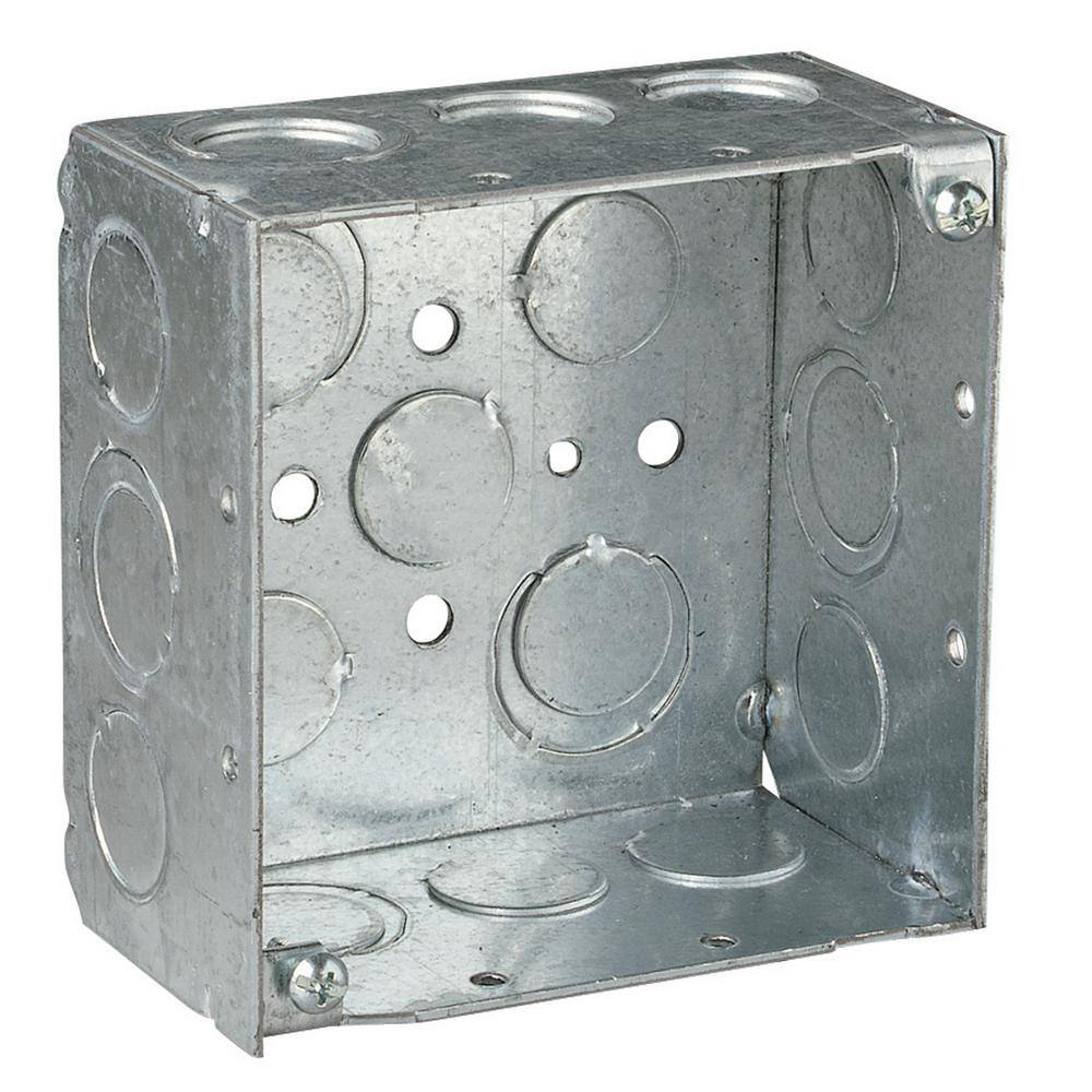 Steel City 4 In 30 3 Cu In Metallic Square Box