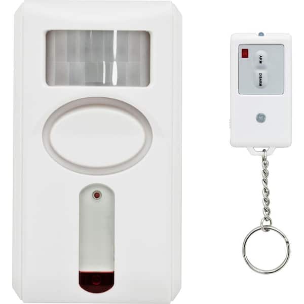 GE Battery Operated Personal Security Motion-Sensing Alarm with Keychain Remote