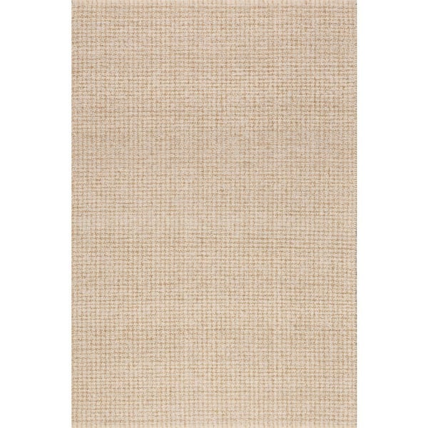 Isadora Checkered Ivory 9 ft. x 12 ft. Indoor Area Rug
