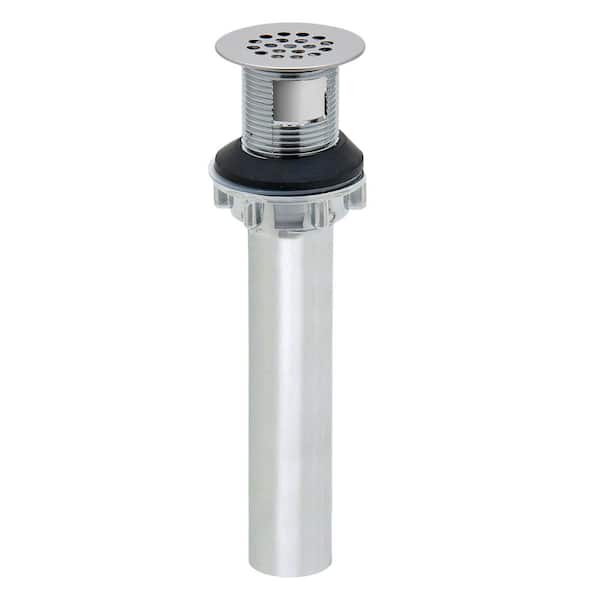 2-in-1 Plastic Sink Grid Drain, Chrome