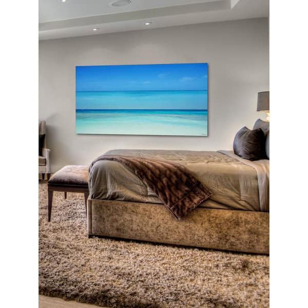 Unbranded 12 in. H x 24 in. W "Clear Blue" by Parvez Taj Printed Canvas Wall Art