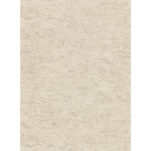 Warner Pembroke Taupe Faux Plaster Taupe Wallpaper Sample