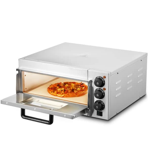 Commercial Pizza Oven 14 in. Countertop Electric Outdoor Pizza Oven Single Deck Layer in Stainless Steel 2025 update
