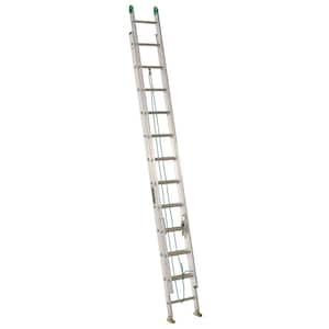 Louisville Ladder 24 ft. Aluminum Extension Ladder with 300 lbs. Load ...