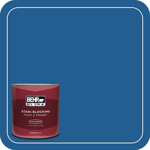 BEHR ULTRA 1 qt. #S-G-570 Sapphire Lace Extra Durable Flat Interior Paint & Primer