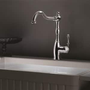 Regal Traditional Single-Handle Standard Kitchen Faucet with Sidespray and CeraDox Technology in Antique Copper