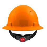 BOLT Orange Type 1 Class C Full Brim Vented Hard Hat with 4-Point Ratcheting Suspension (10-Pack)