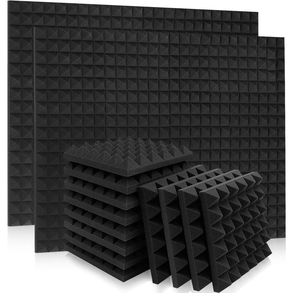2in. T x 1ft. x 1ft. Black Polyurethane Pyramid Sound Absorbing Panel 36-Pack Foam price history on PriceWatchPro