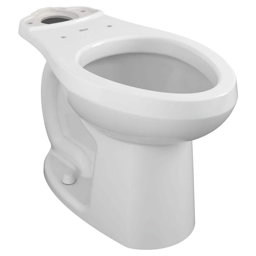 White Vitreous China Elongated Chair Height Toilet Bowl