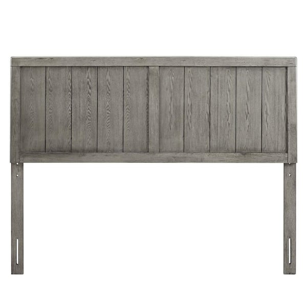 MODWAY Robbie in Gray King Wood Headboard