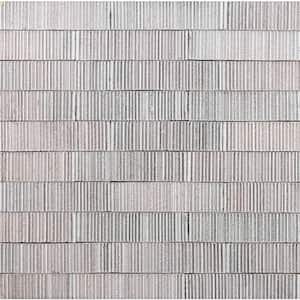 Weston Summit Polished White 2 in. x 0.43 in. Glazed Clay Subway Wall Tile Sample