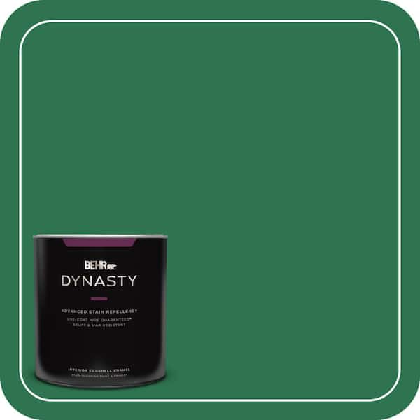 BEHR DYNASTY 1 qt. #P420-7 Crown Jewel Eggshell Enamel Interior Stain-Blocking Paint and Primer