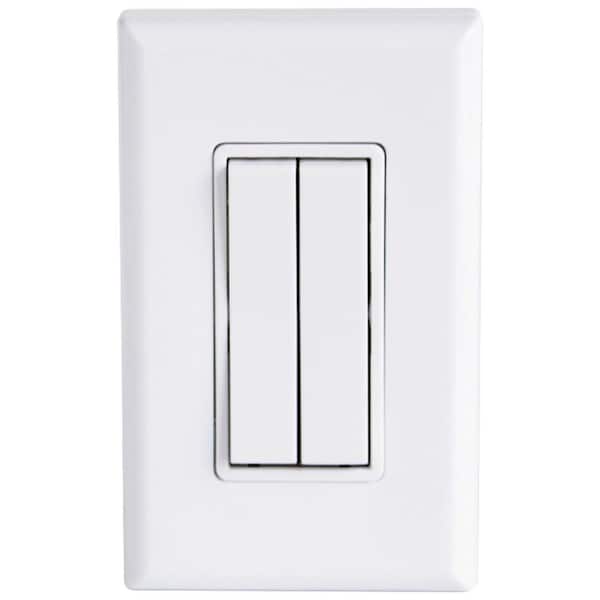 RunLessWire Click for Hue Wireless Dimmer Light FOH-DSWH The Home Depot