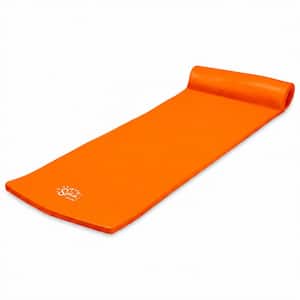 Splash 70 in. Foam Raft Lounger Swimming Pool Mat, Sunset Orange