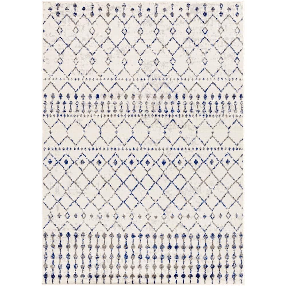 Rubena Charcoal/Dark Blue 8 ft. x 10 ft. Indoor/Outdoor Area Rug price history on PriceWatchPro