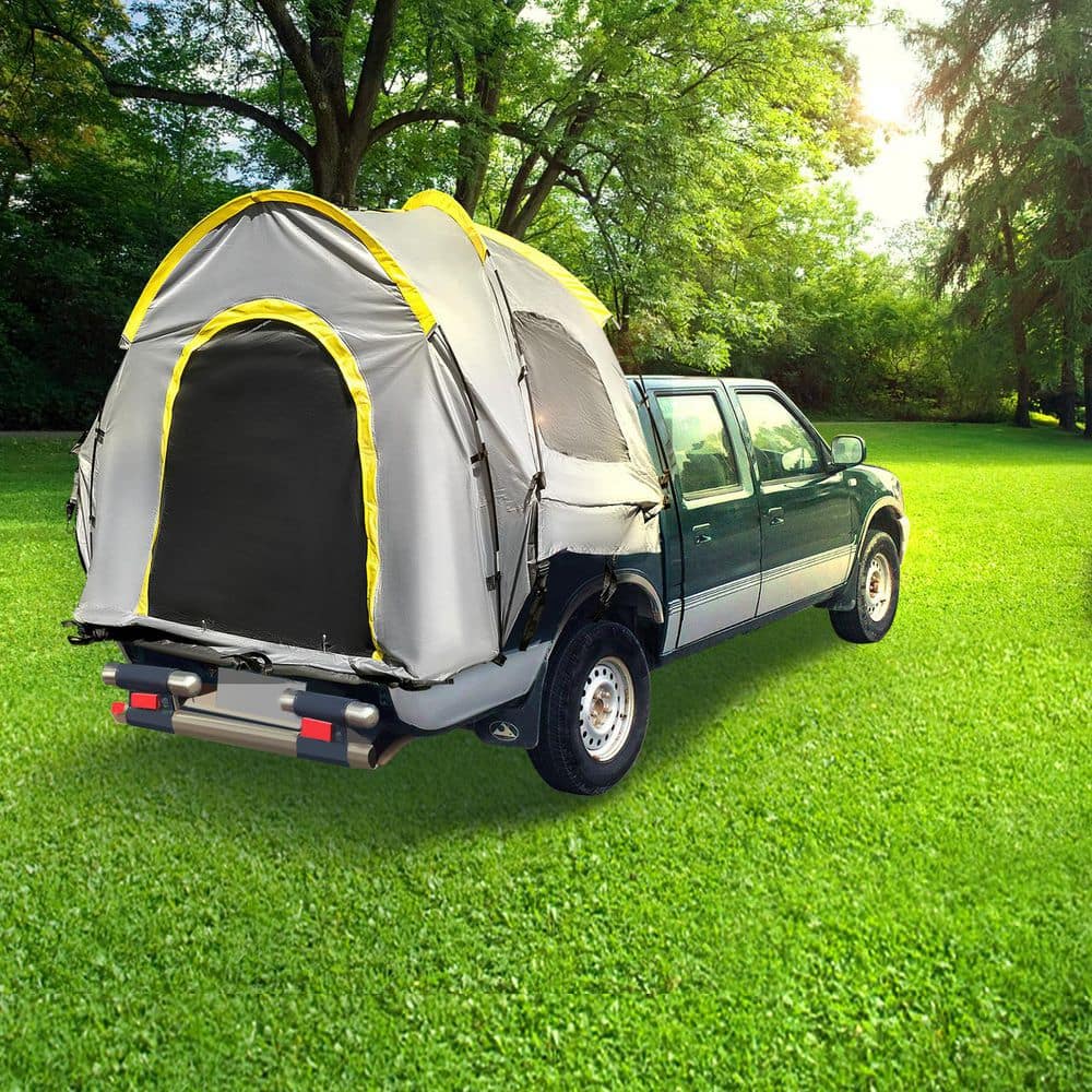 Gray and Yellow 2 Person Camping Tent with Carry Bag