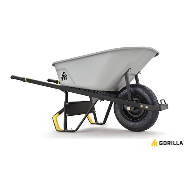 Gorilla 6 cu. ft. PRO Steel Wheelbarrow