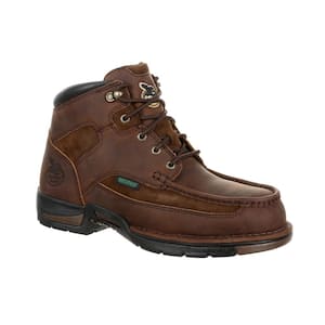 Men's Athens Non Waterproof 6 in. Lace Up Work Boots - Steel Toe - Brown Size 10.5 (M)