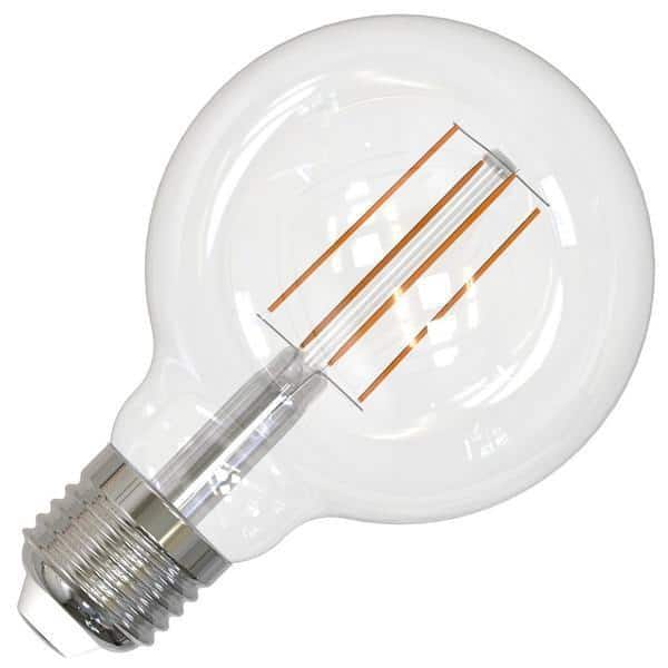 2.5W Clear Filament G16 Candelabra E12 LED Light Bulb Pack of 4