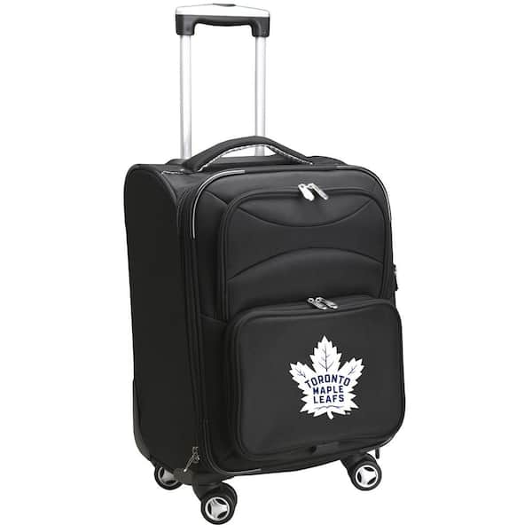 Denco NHL Toronto Maple Leafs 21 in. Black Carry-On Spinner Softside Suitcase