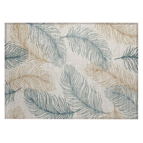 Chantille Machine Washable Indoor/Outdoor Abstract ACN3028 Ivory 2 ft. x 3 ft. Accent Rug