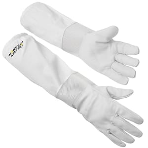 Large Goatskin and Cotton Ventilated Gloves Pair