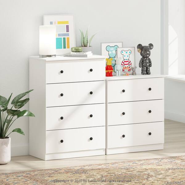 Cortina White Small Drawer Chest, One/size