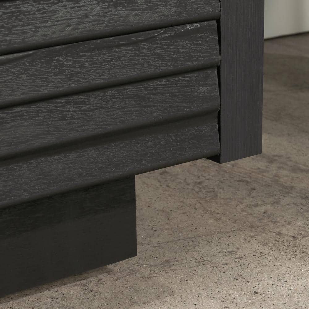 Raven Oak 70'' Entertainment Credenza with Cabinet Storage