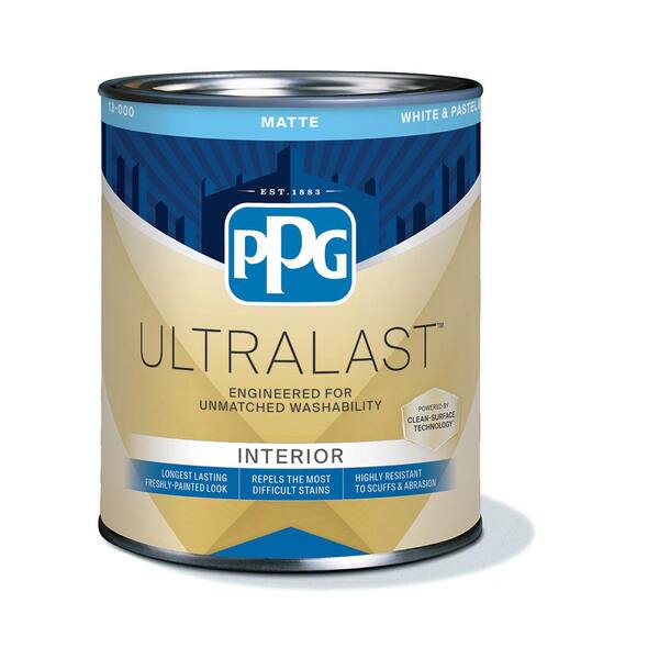PPG UltraLast 1 qt. Base 2 Matte Interior Paint