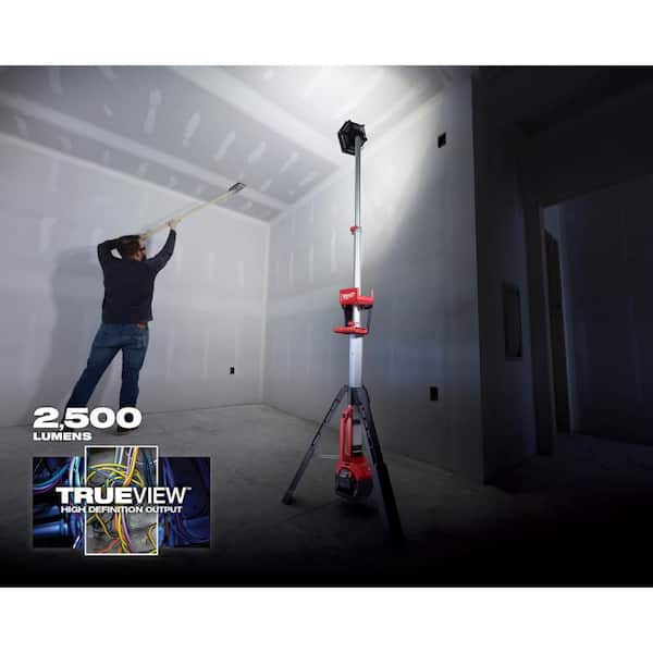 Milwaukee M18 18-Volt Lithium-Ion Cordless Rocket Dual Power Tower Light w/5.0ah Battery